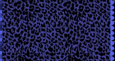 Preview: French Terry Thorsten Berger Monsta, Leo, blau